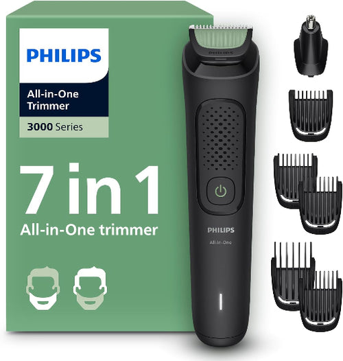 Philips MG3920 Multigroom Series 3000 - 7-in-1 Face & Hair Trimmer - 60 Min Runtime